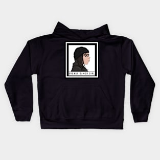 Greasy Gamer Girl's Mugshot Kids Hoodie